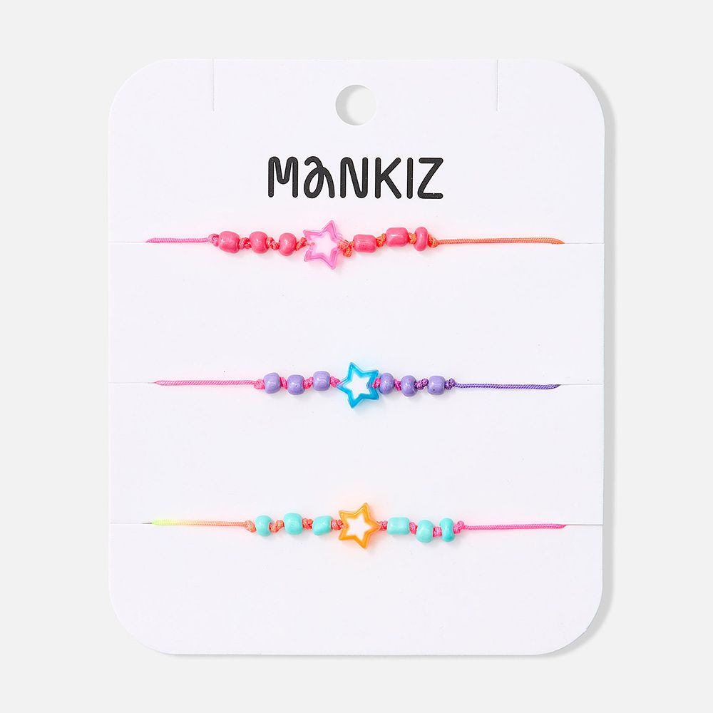Изображение товара Набор из 3 ярких браслетов Mankiz для повседневного стиля и украшения