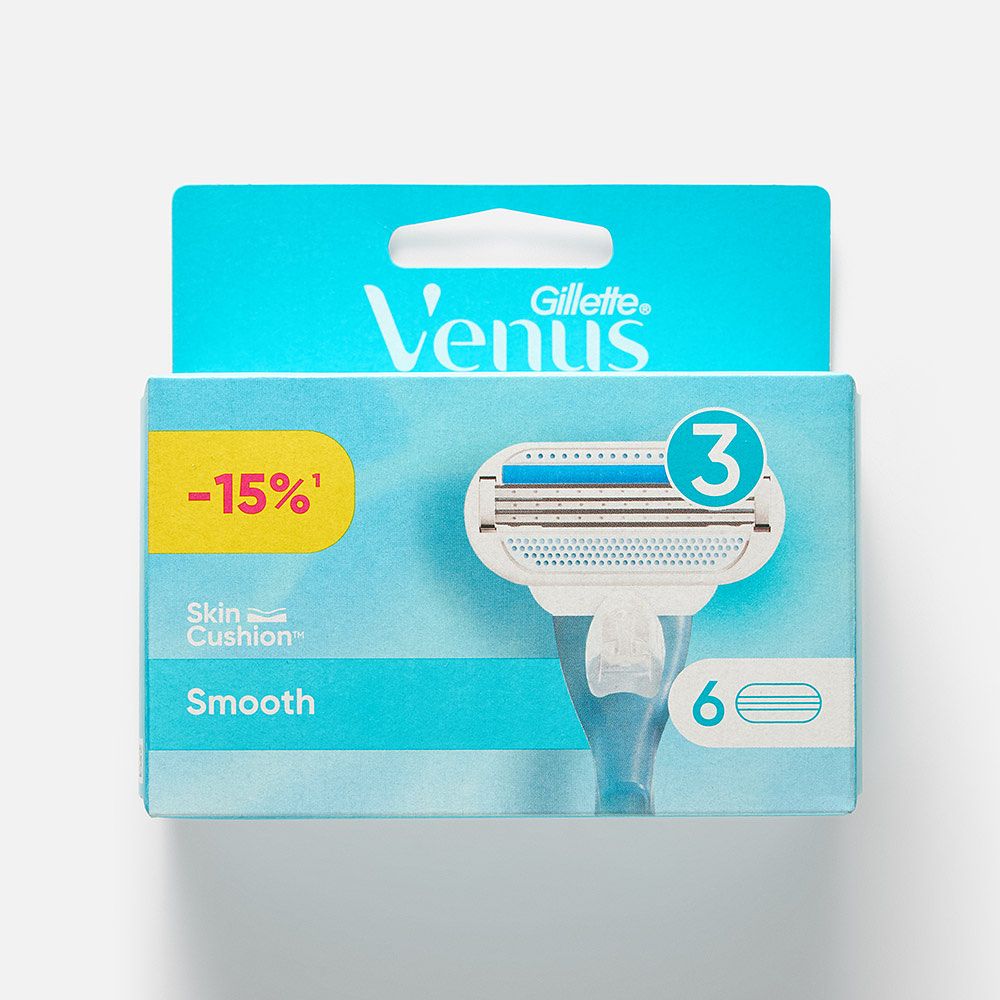 Изображение товара Кассеты для бритья Gillette Venus, 6 шт.