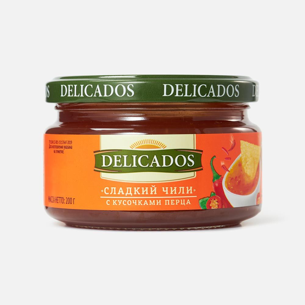 Изображение товара Соус сладкий чили Delicados, с кусочками перца, 200 г