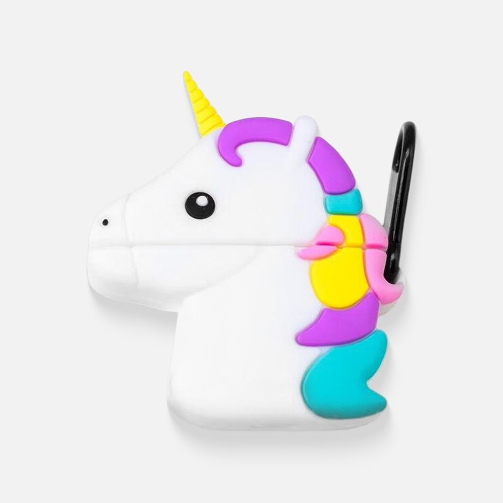 Изображение товара Чехол для наушников Unicorn Head для AirPods белый силиконовый