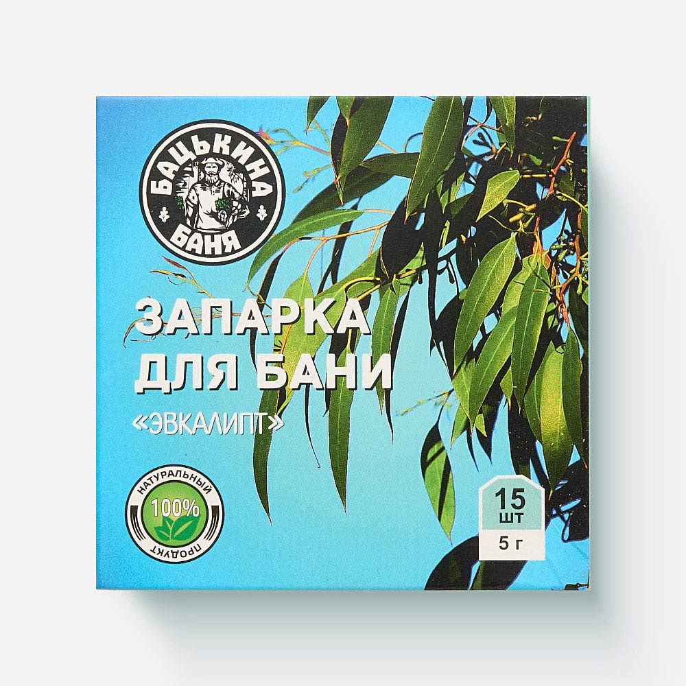 Изображение товара Запарка для бани Бацькина баня, эвкалипт, 75 г
