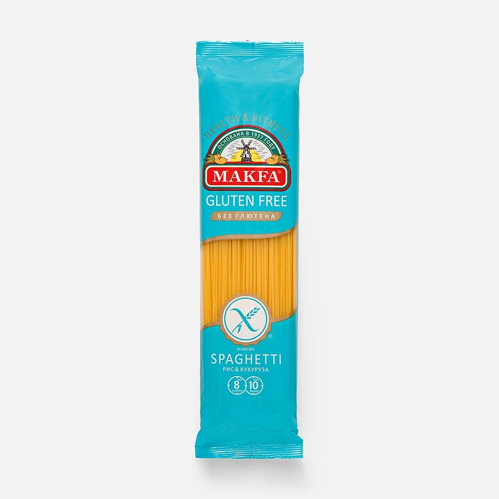 Изображение товара Спагетти Makfa, без глютена, рис и кукуруза, 300 г