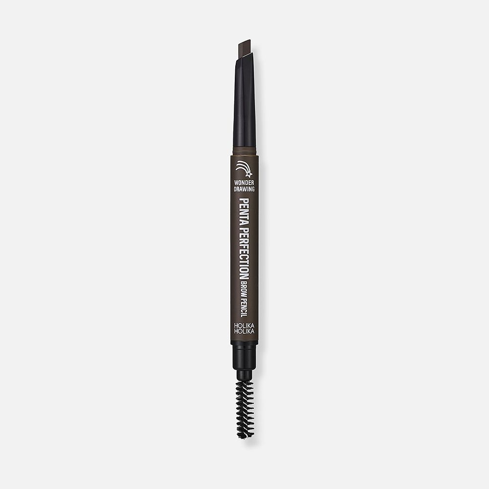 Изображение товара Карандаш для бровей Holika Holika Wonder Drawing Penta Perfection, №01 Dark Brown, 0,3 г