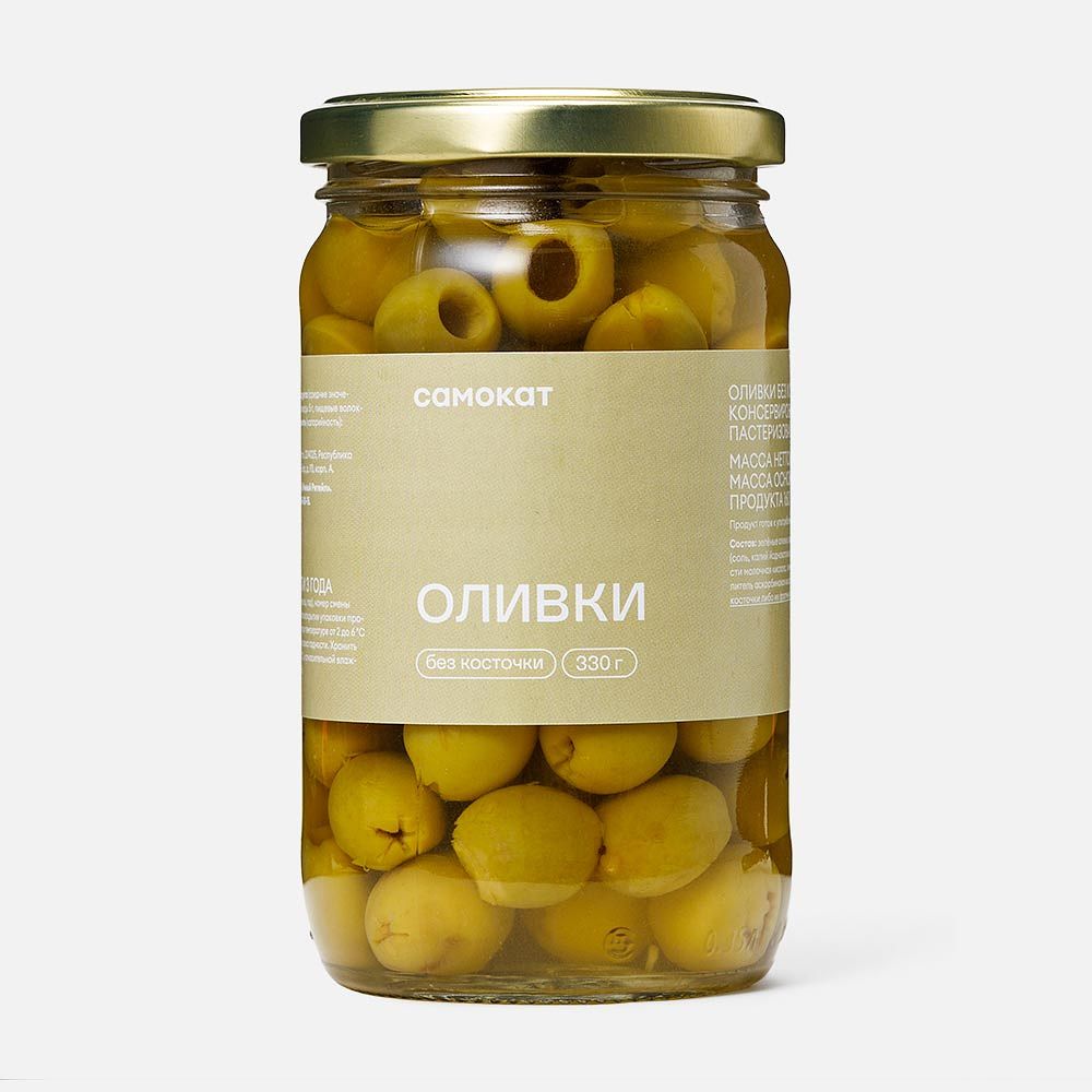 Изображение товара Оливки Самокат, без косточки, 330 г