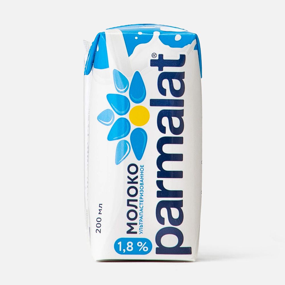 Изображение товара Молоко Parmalat, 1,8%, ультрапастеризованное, 200 мл