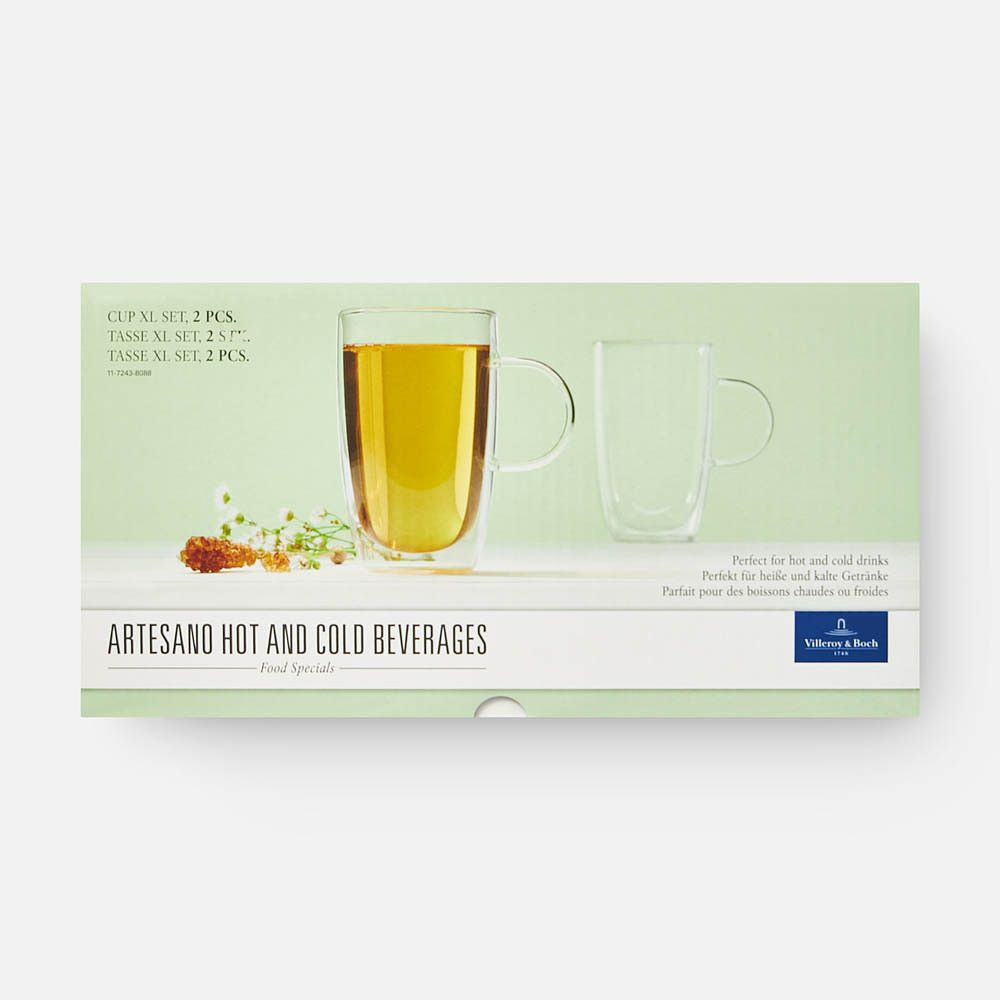 Изображение товара Набор кружек Villeroy & Boch, Artesano Hot & Cold, боросиликатное стекло, 2 шт., 450 мл