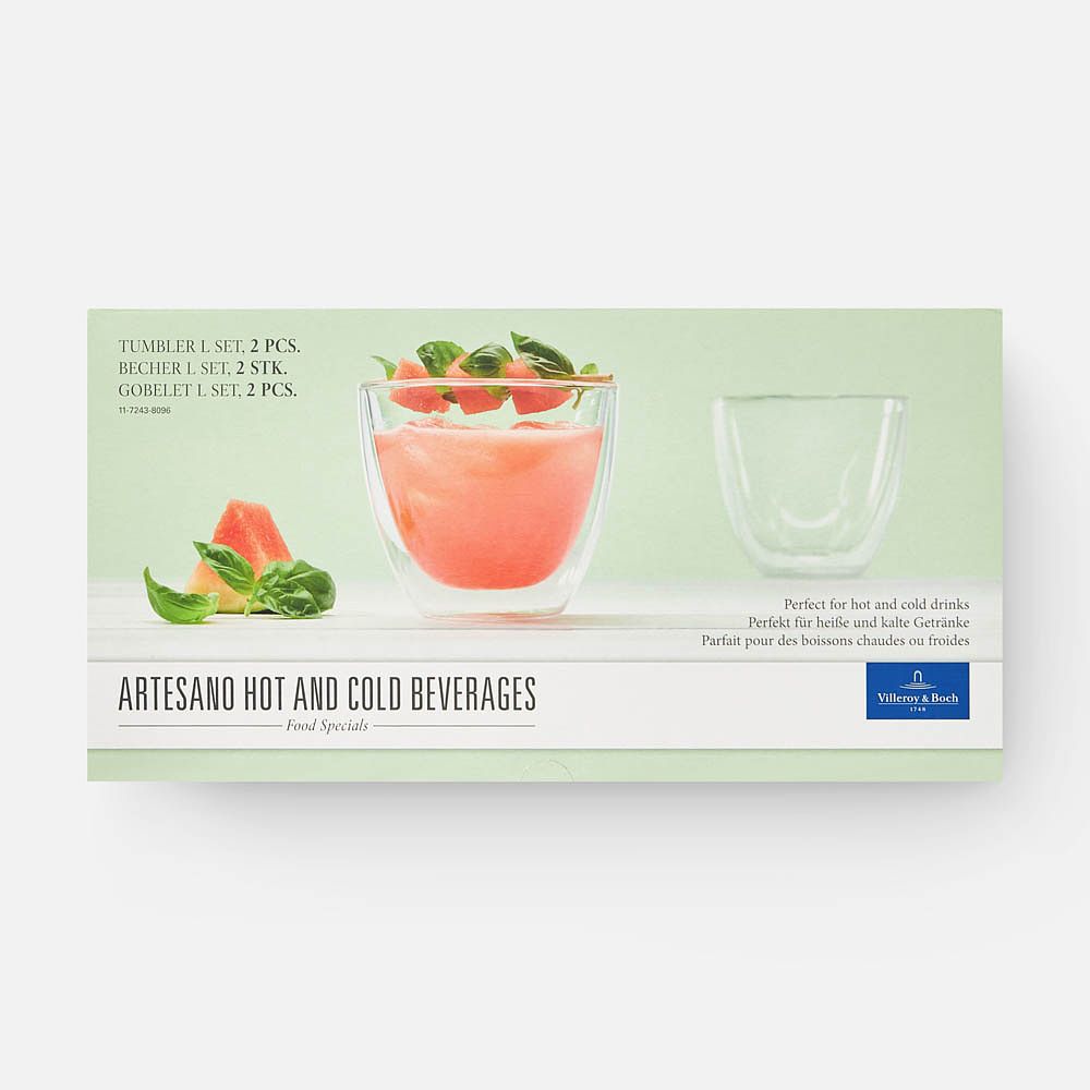 Изображение товара Набор стаканов Villeroy & Boch, Artesano Hot & Cold, боросиликатное стекло, 420 мл, 2 шт.
