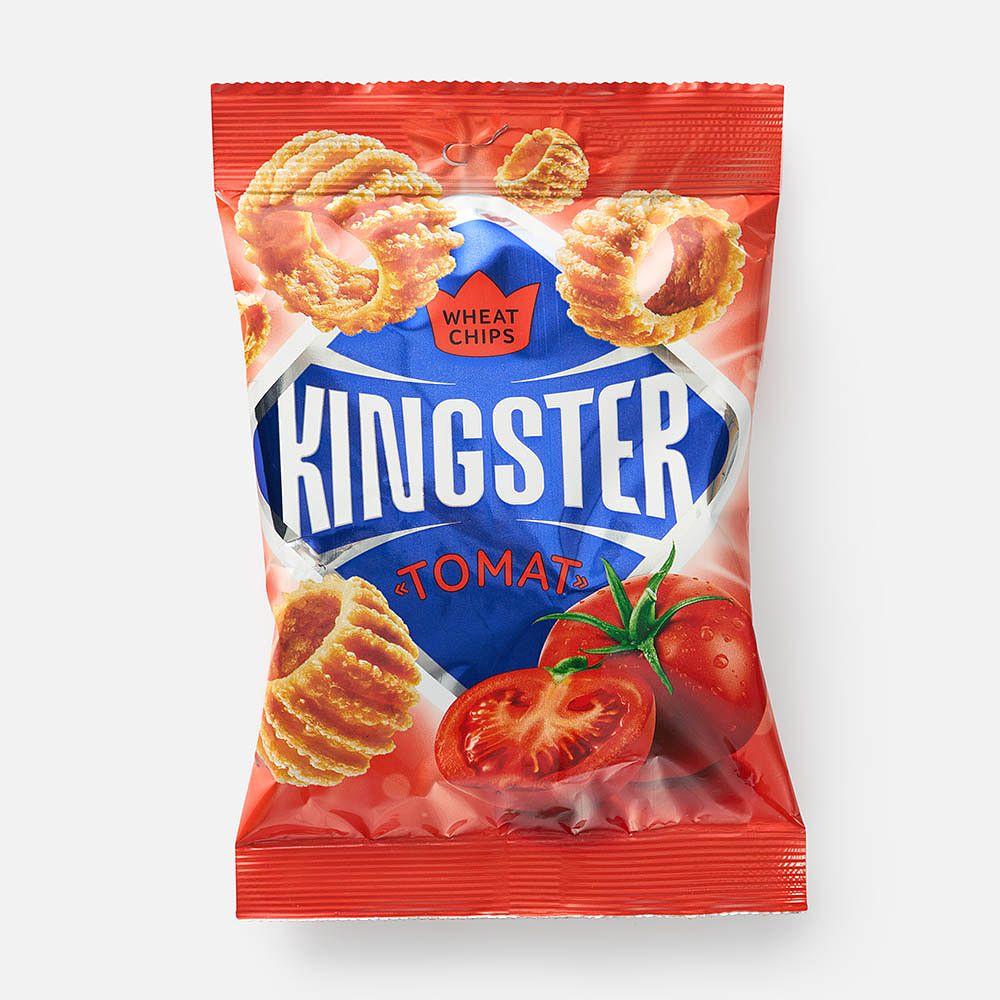 Изображение товара Пшеничные чипсы Kingster, томат, 55 г