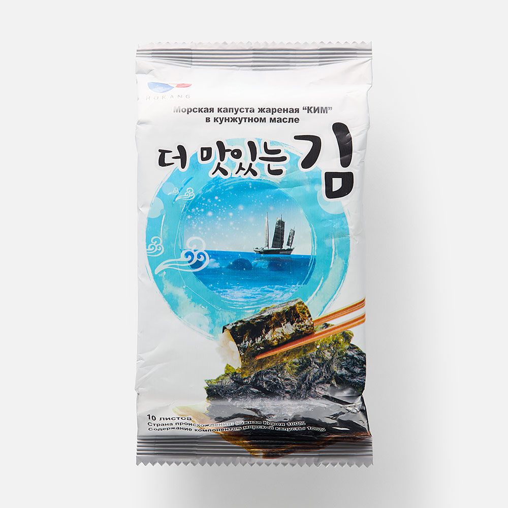 Изображение товара Морская капуста Hokang Ким, жареная, 5 г