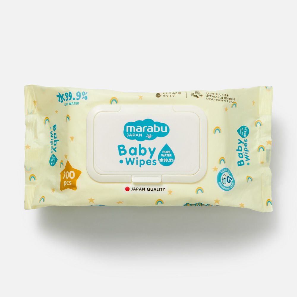 Изображение товара Салфетки влажные Marabu Baby Wipes, с 0 месяцев, 100 шт.