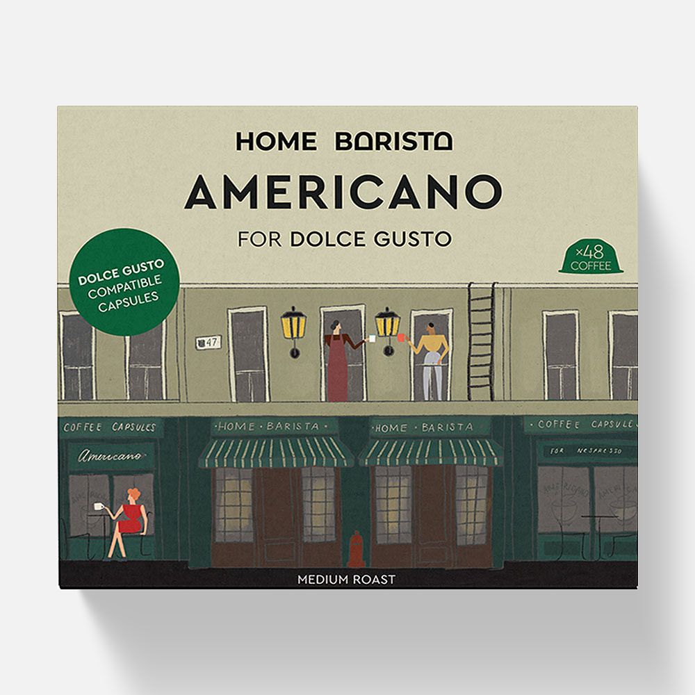 Изображение товара Кофе в капсулах Home Barista Americano формата Dolce Gusto Дольче Густо, 48 шт.