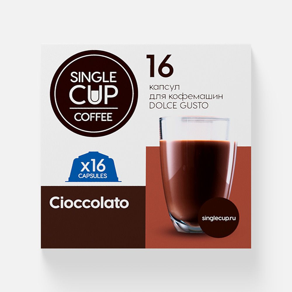 Изображение товара Горячий шоколад Single Cup Coffee Cioccolato Dolce Gusto, в капсулах, 16 шт.