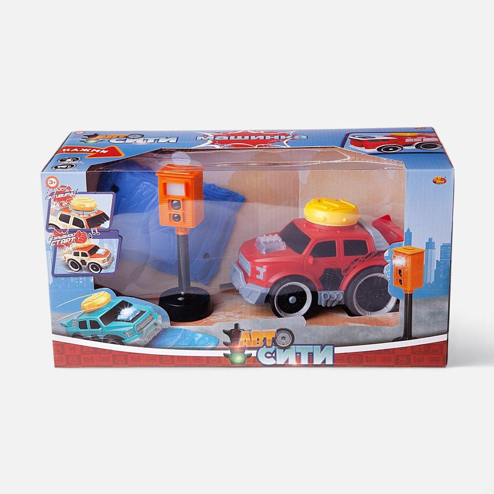 Изображение товара Игровой набор Abtoys Авто Сити, свет и звук, красный