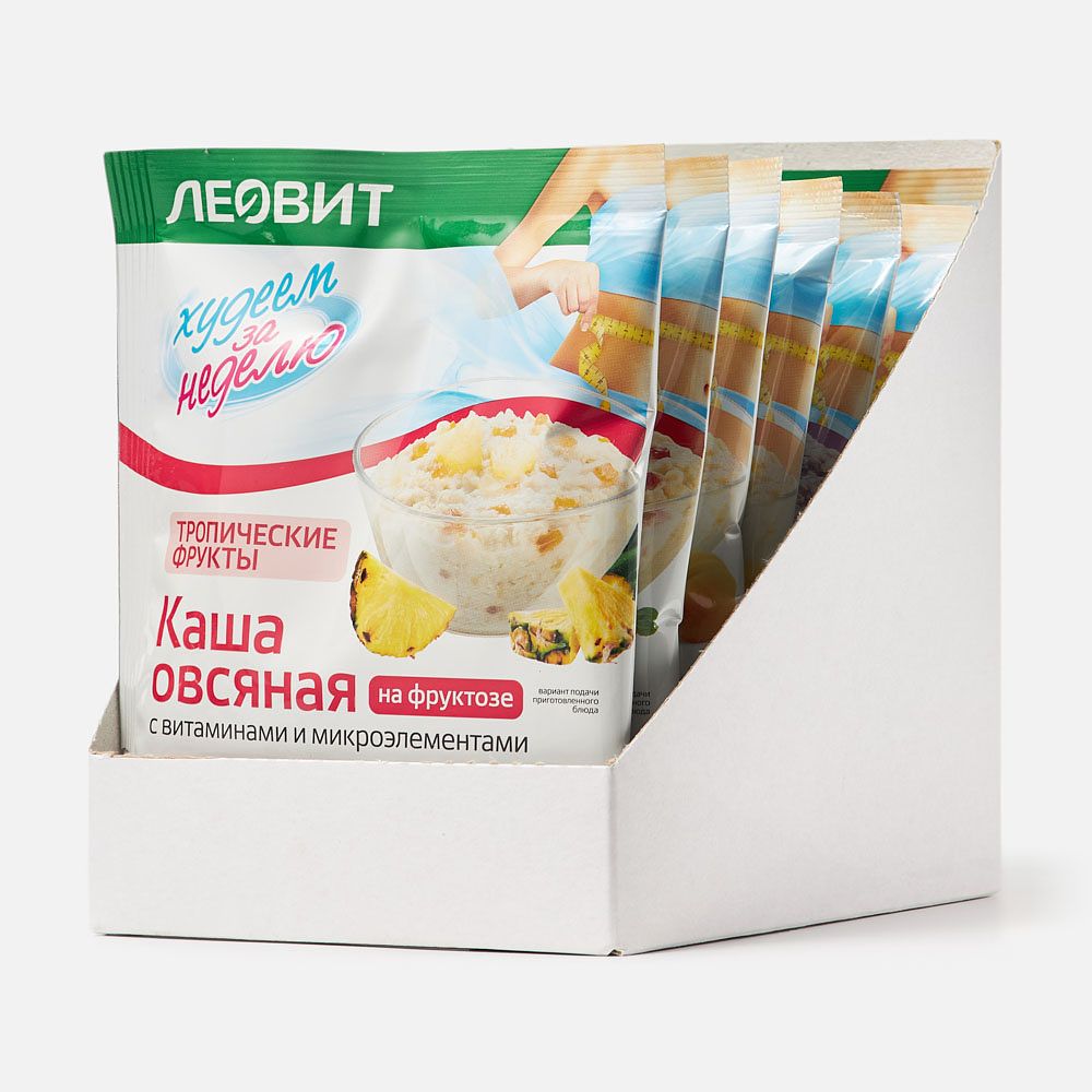 Изображение товара Каша овсянка Леовит ассорти 7х40 г