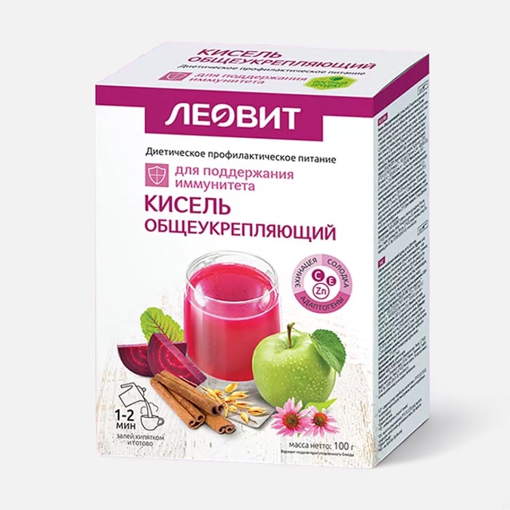 Изображение товара Кисель Леовит общеукрепляющий, 100 г