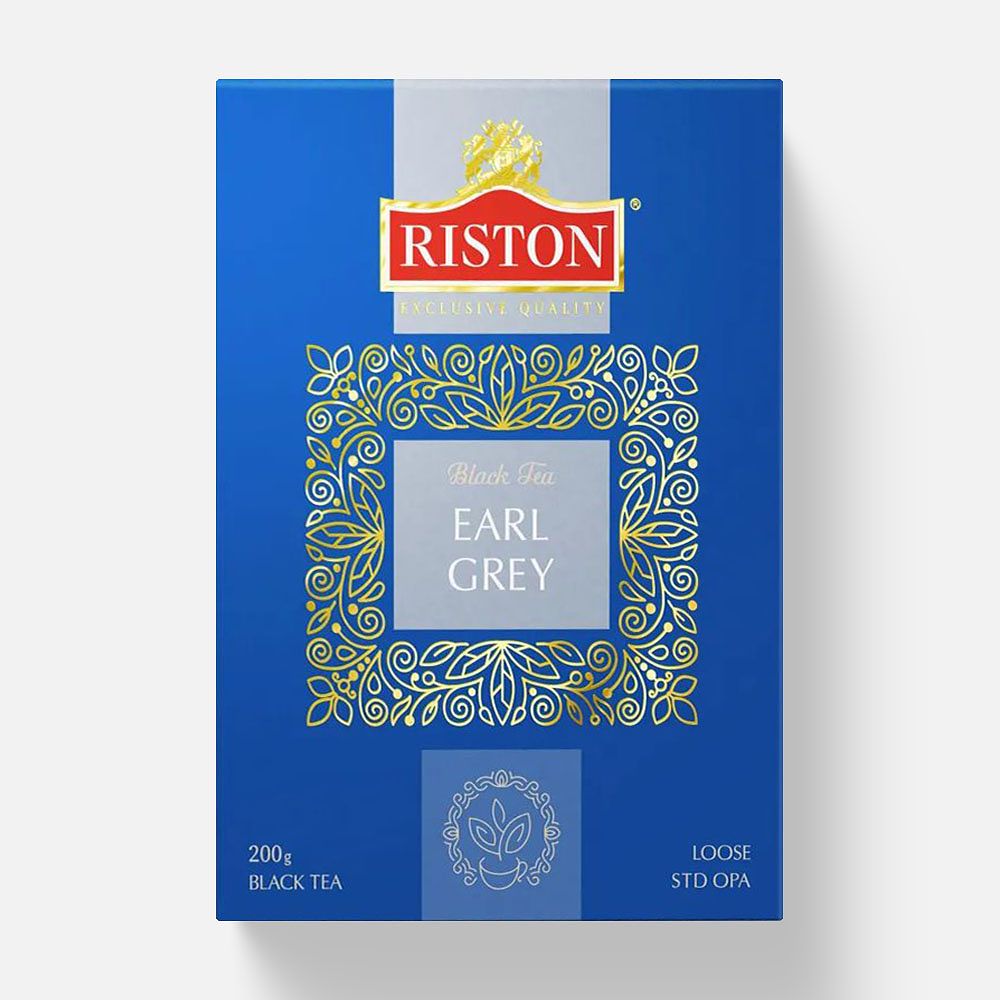 Изображение товара Чай чёрный листовой Riston Эрл Грей, 200 г, 1 шт.