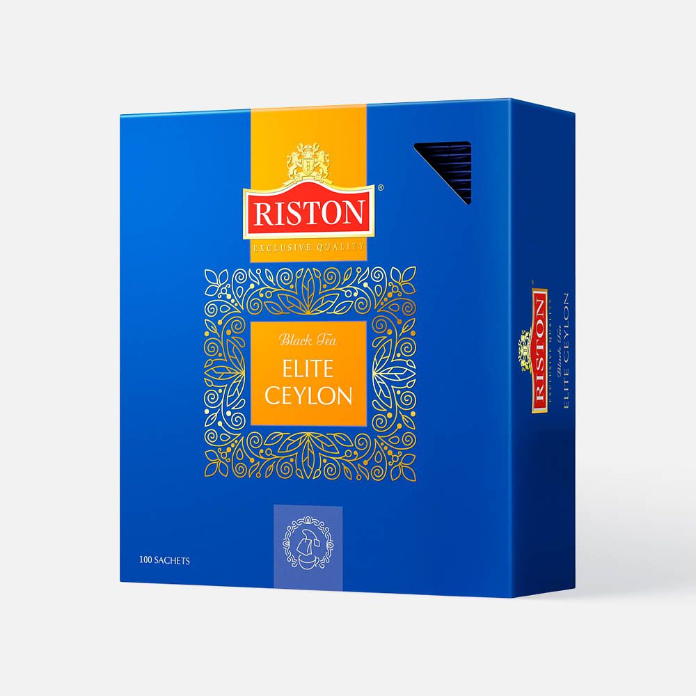 Изображение товара Чёрный чай Riston Elite Ceylon, в пакетиках, 100x2 г