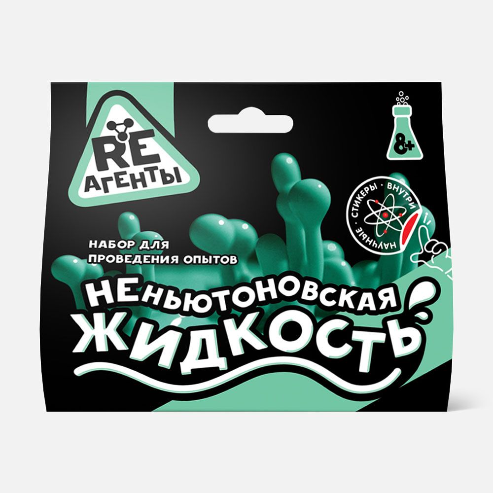 Изображение товара Набор для опытов Re-агенты, Неньютоновская жидкость, зелёный