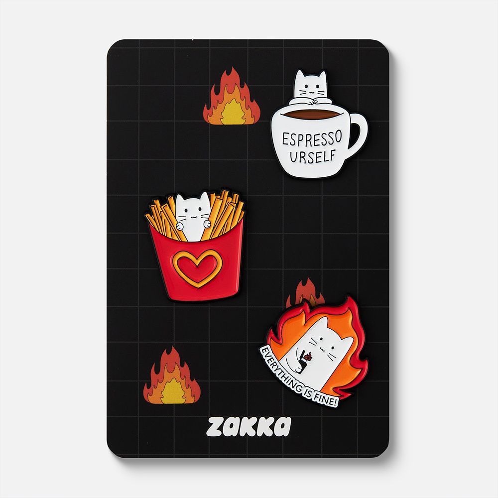 Изображение товара Значок Zakka, Treats, 3 шт.