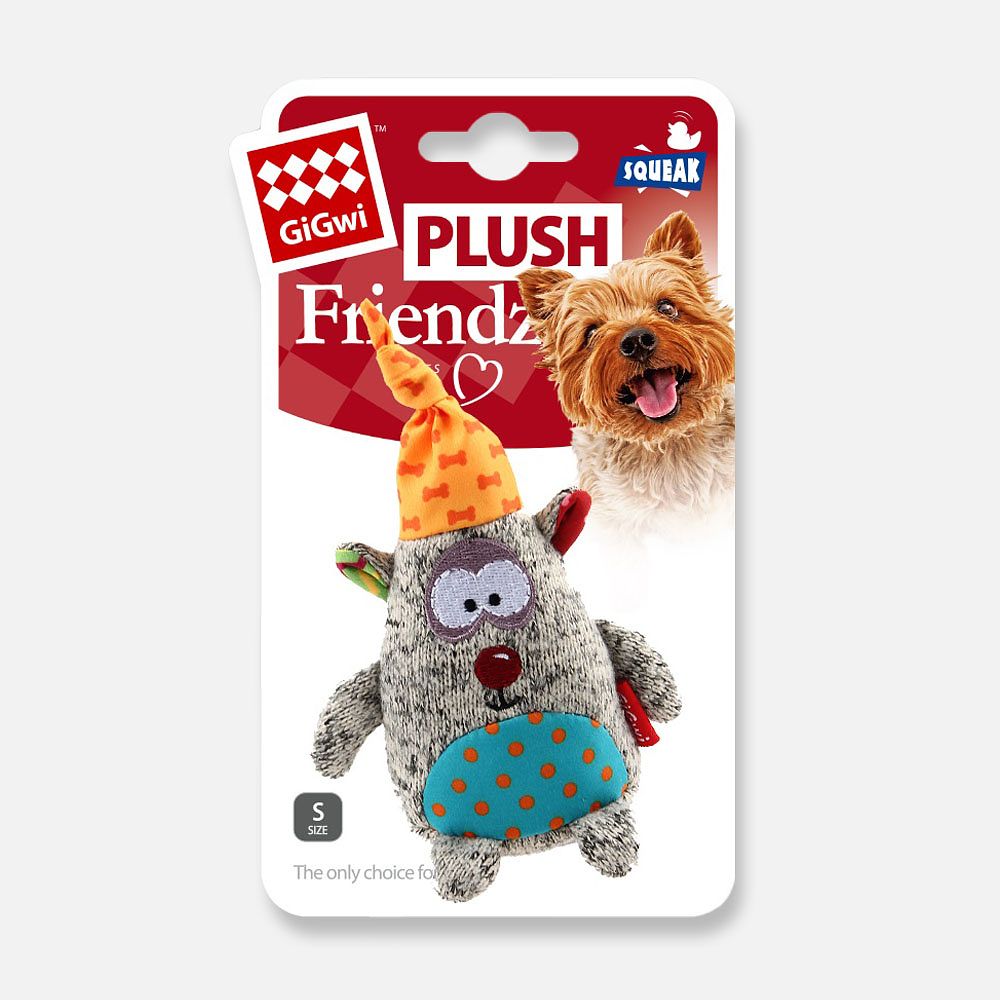 Изображение товара Игрушка для собак GiGwi Медведь с пищалкой, 15,5 см, 1 шт.