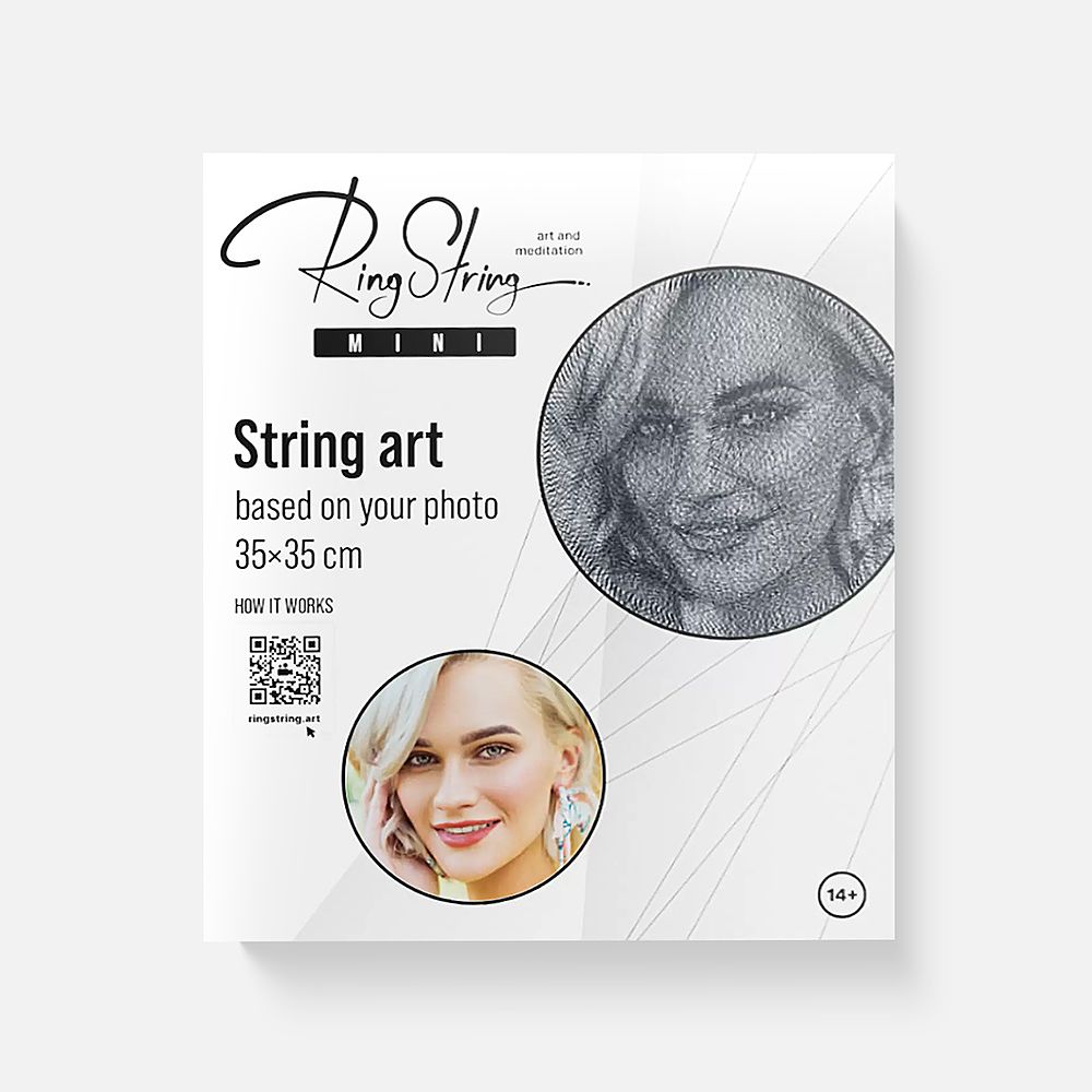 Изображение товара Набор для создания картины нитью RingString Mini 35х35 см, 80002, 1 шт.