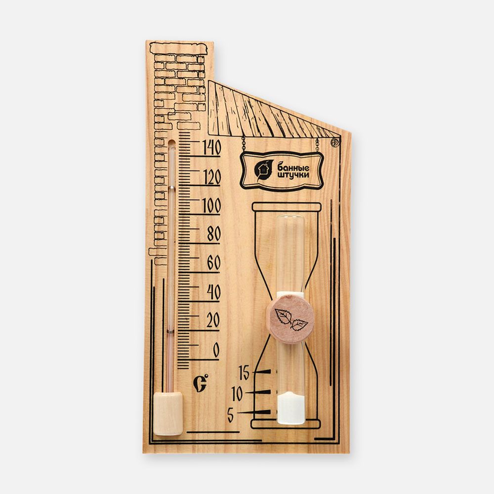 Изображение товара Термометр Банные штучки с песочными часами, 27,8x14x5,3 см, 1 шт.