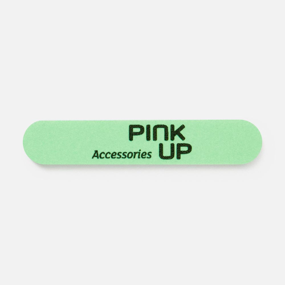 Изображение товара Пилка для ногтей Pink Up Accessories mini бирюзовая 180 грит, 1 шт.