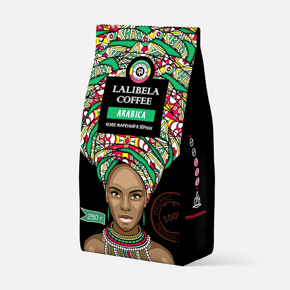 Изображение товара Кофе в зёрнах Lalibela Coffee Arabica 100%, 250 г