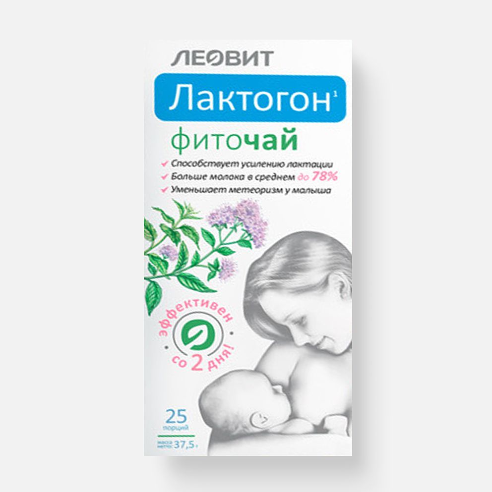 Изображение товара Фиточай Леовит Лактогон, 25x1,5 г