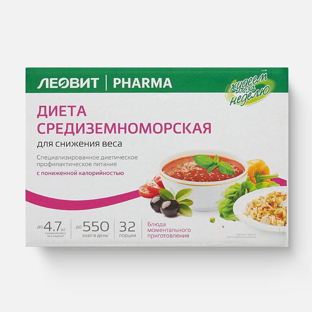 Изображение товара Комплекс питания Леовит Худеем за неделю Средиземноморская диета, 708 г