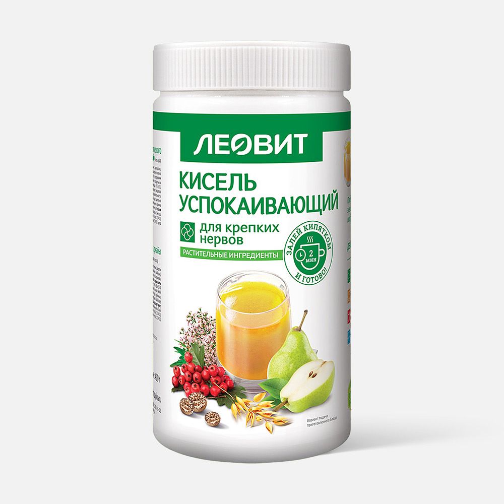 Изображение товара Кисель Леовит успокаивающий Леовит быстрого приготовления порошок 400 г, 1 шт.