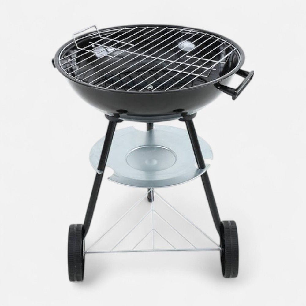Изображение товара Угольный складной круглый гриль диаметром 45 см из железа с жаровней
