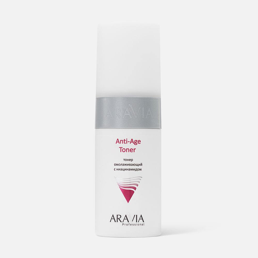 Изображение товара Тонер Aravia Professional омолаживающий, с ниацинамидом Anti-Age Toner, 150мл, 1 шт.