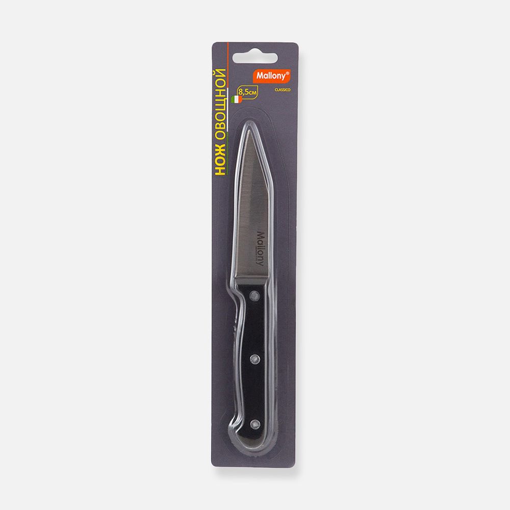 Изображение товара Нож с пластиковой рукояткой Classico Mal-07CL для овощей, 8,5 см, 1 шт.