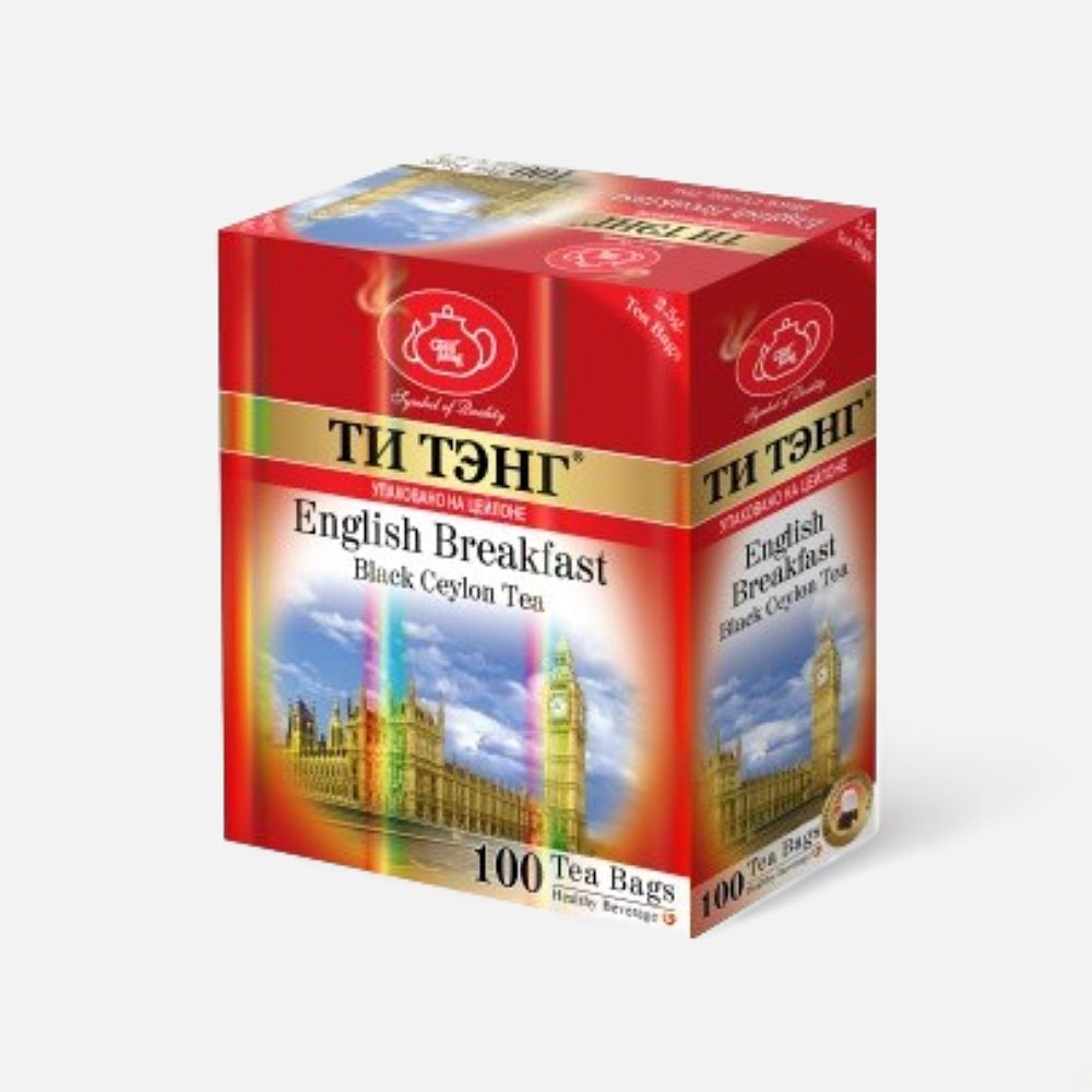 Изображение товара Чёрный чай в пакетиках Ти Тэнг English Breakfast, 100x2,5 г