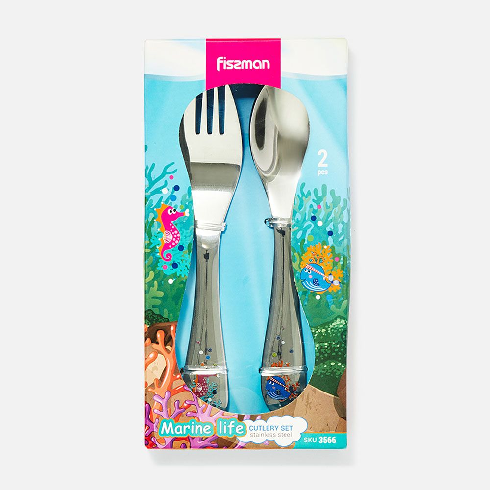 Изображение товара Столовые приборы Fissman Marine Life, нержавеющая сталь, 2 предмета