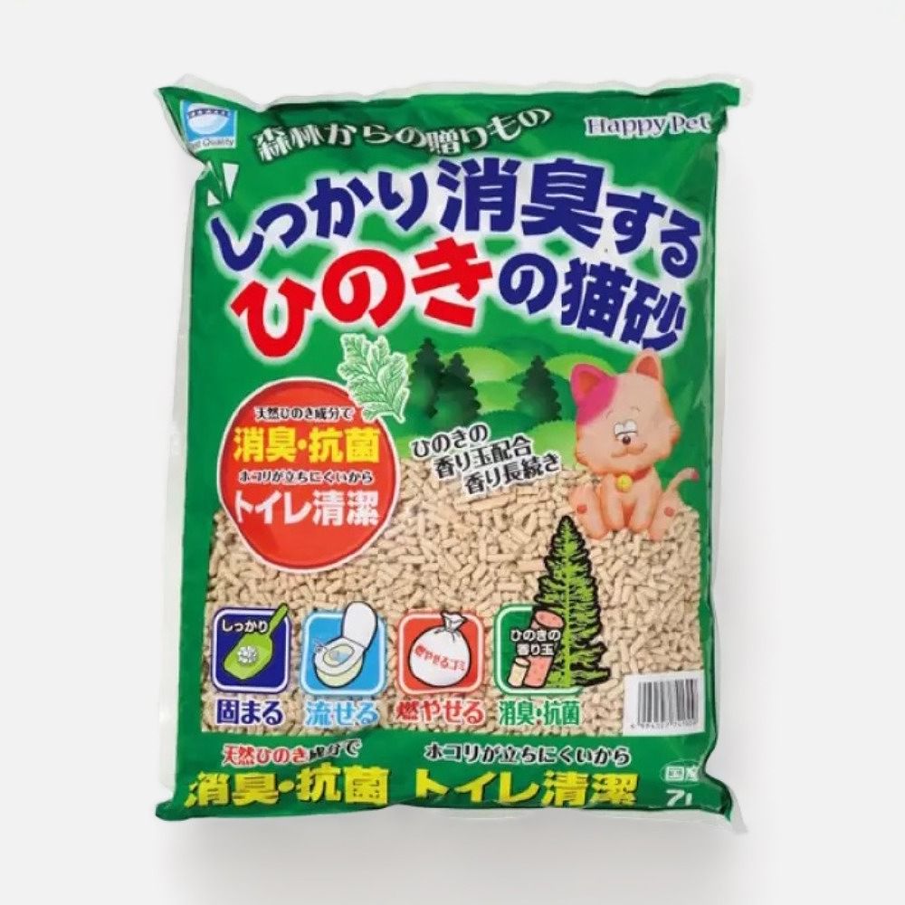 Изображение товара Комкующийся наполнитель Japan Premium Pet Японская ель, древесный, 7 л