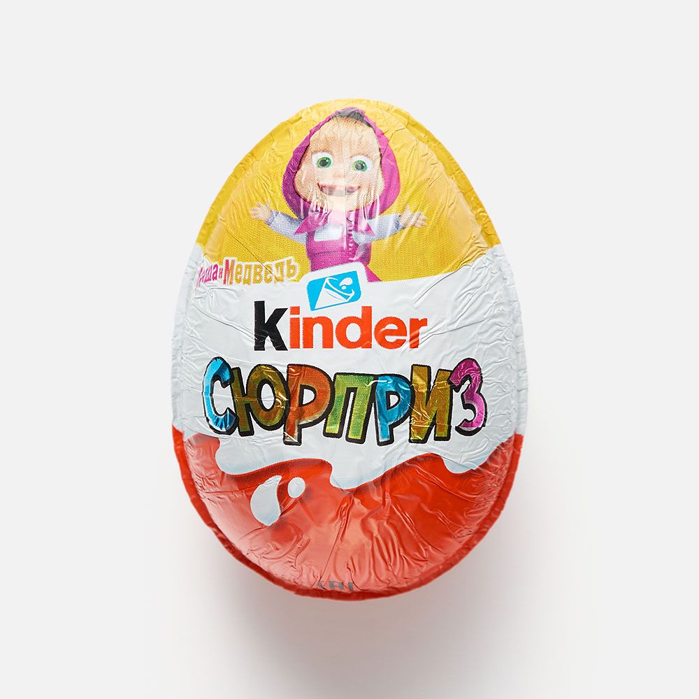 Изображение товара Шоколадное яйцо Kinder Surprise, Любимые герои, в ассортименте, 20 г