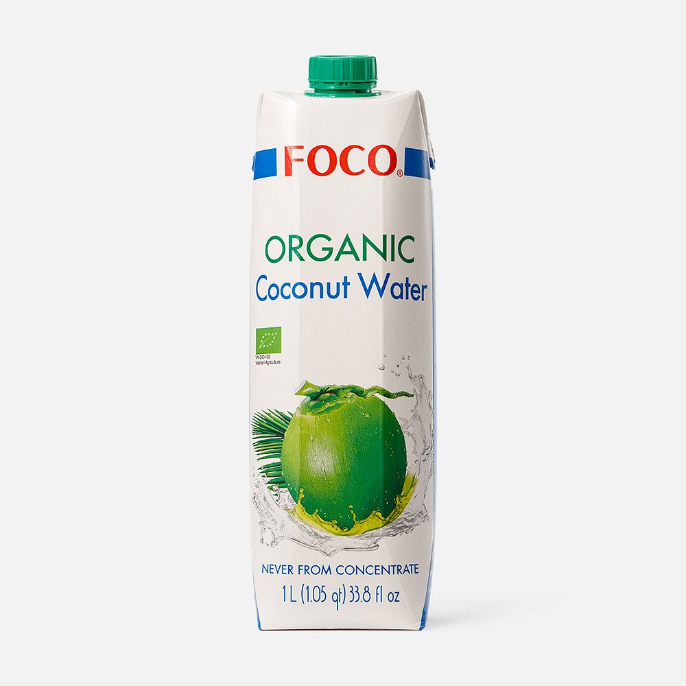 Изображение товара Кокосовая вода Foco Organic, без газа, 1 л