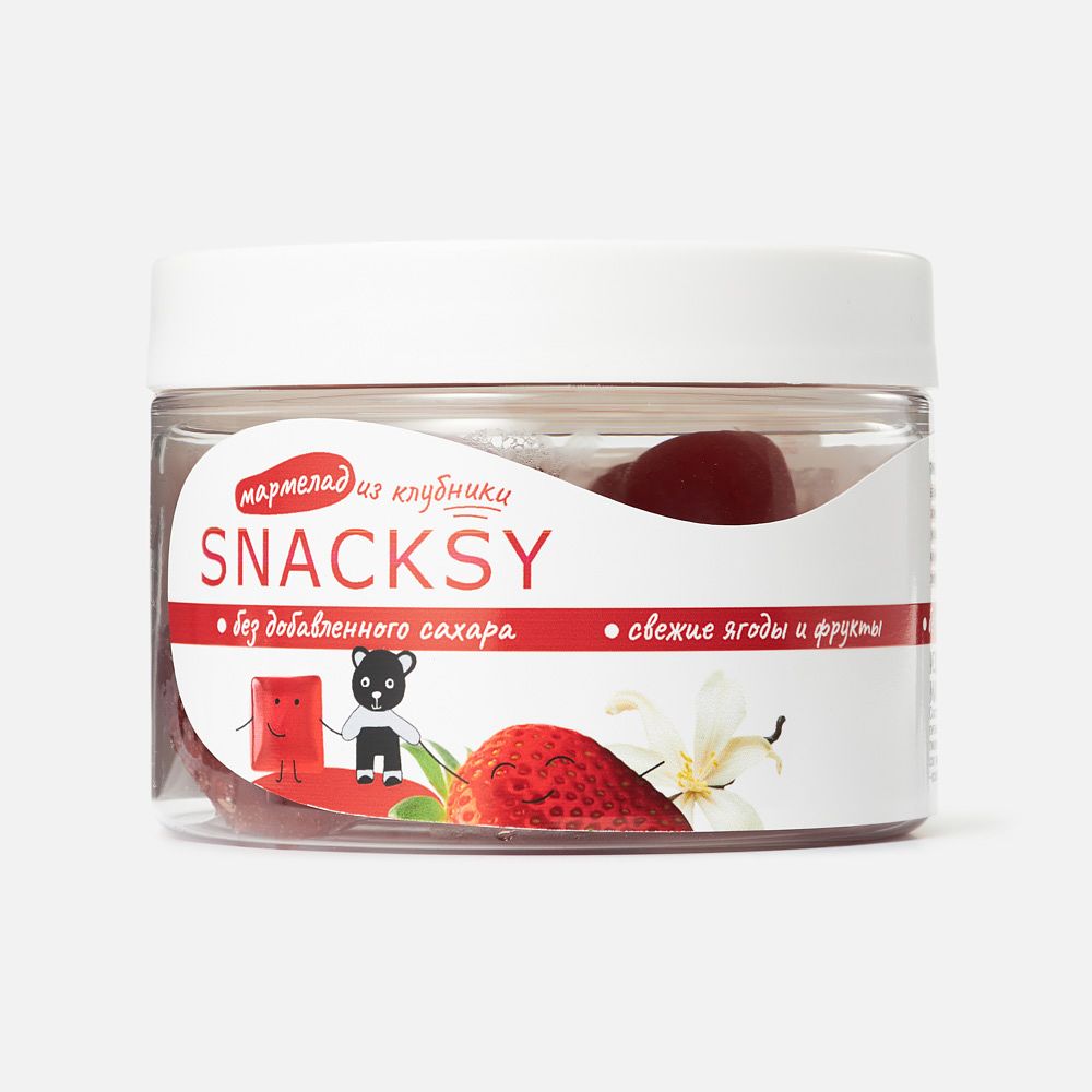 Изображение товара Мармелад Snacksy, клубника и ваниль, 80 г