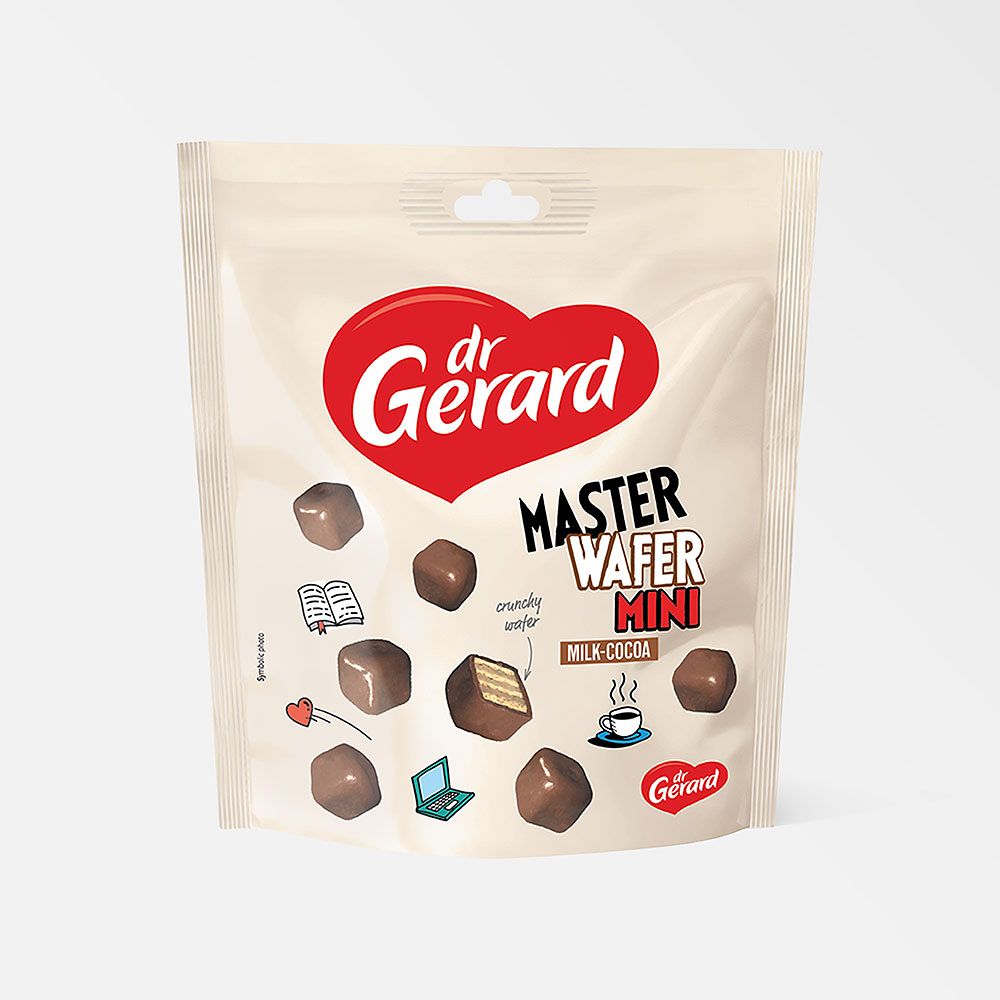 Изображение товара Вафли Dr Gerard Masterwafer Mini в шоколадной глазури 110 г
