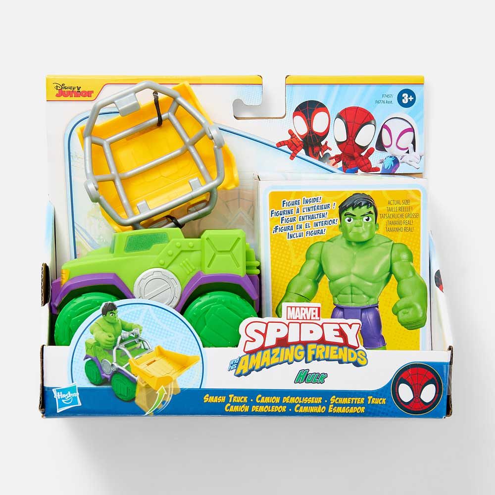 Изображение товара Игровой набор Marvel Spidey Халк с фигуркой и грузовиком