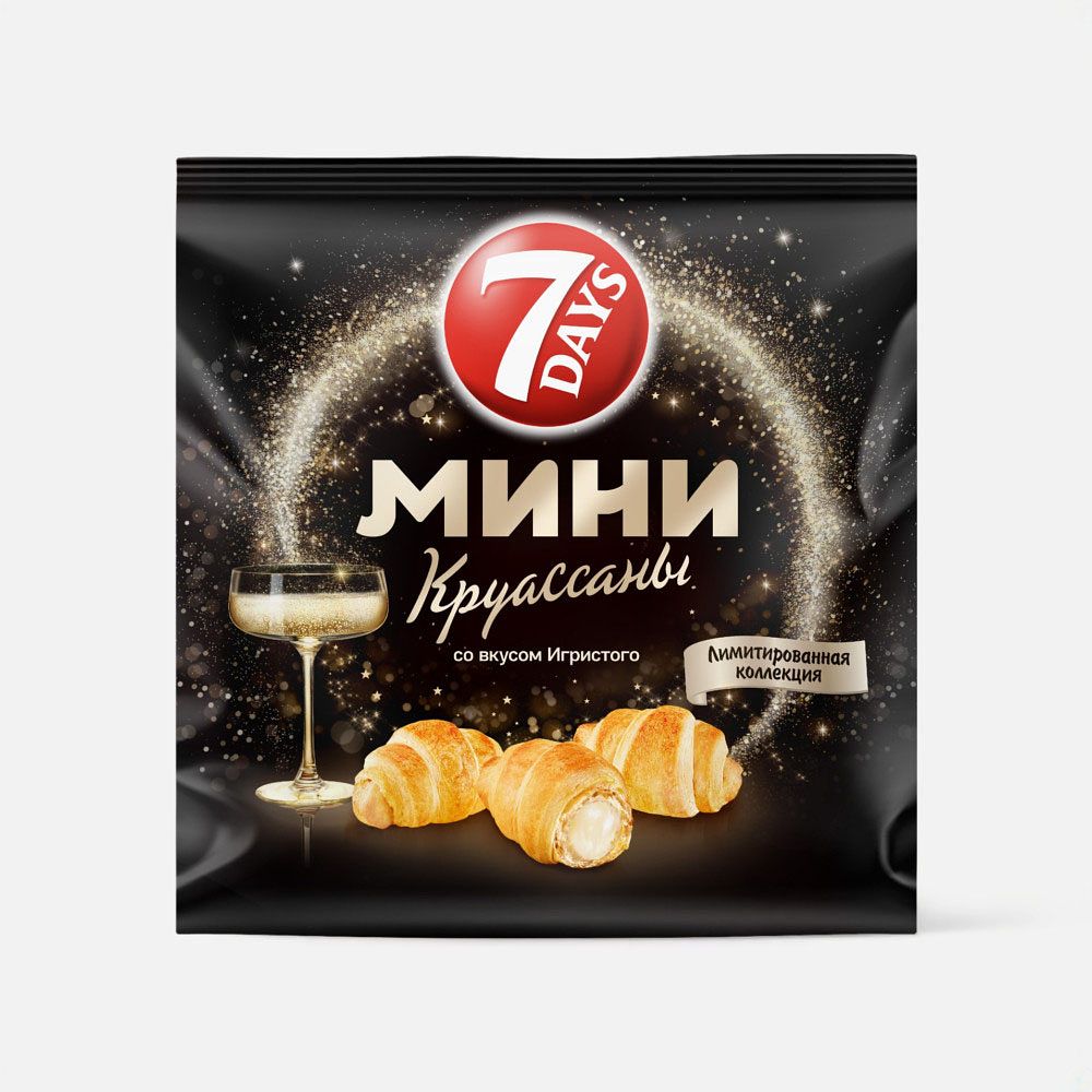 Изображение товара Мини-круассаны 7 Days игристое 265 г - вкусное быстрое лакомство