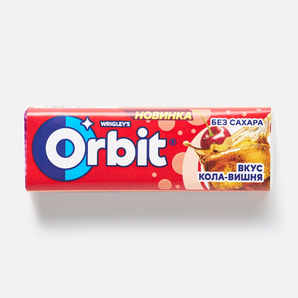 Изображение товара Жвачка Orbit, кола-вишня, без сахара, 13,6 г
