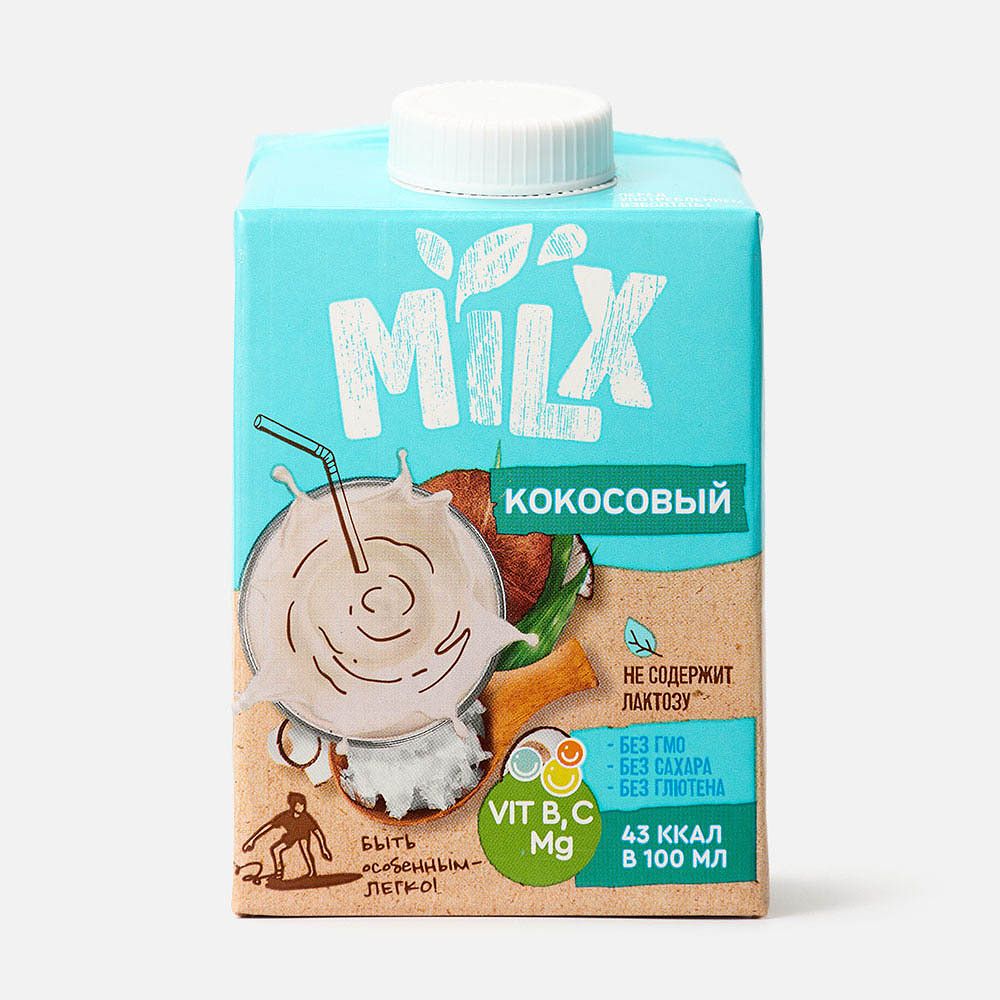 Изображение товара Соевый растительный напиток Milx, 3,2%, кокосовый, 500 мл