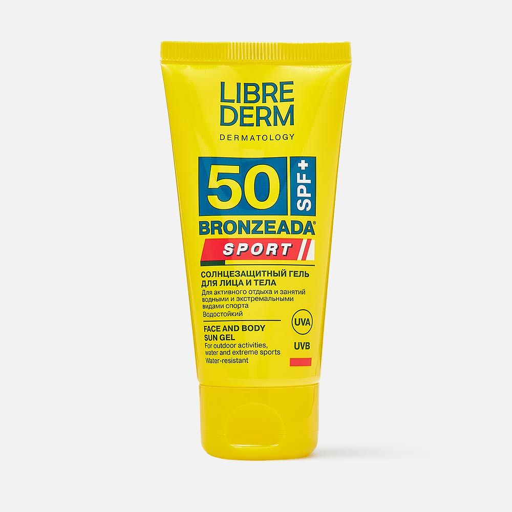 Изображение товара Солнцезащитный гель для лица и тела SPF 50 Librederm Bronzeada Sport 50 мл