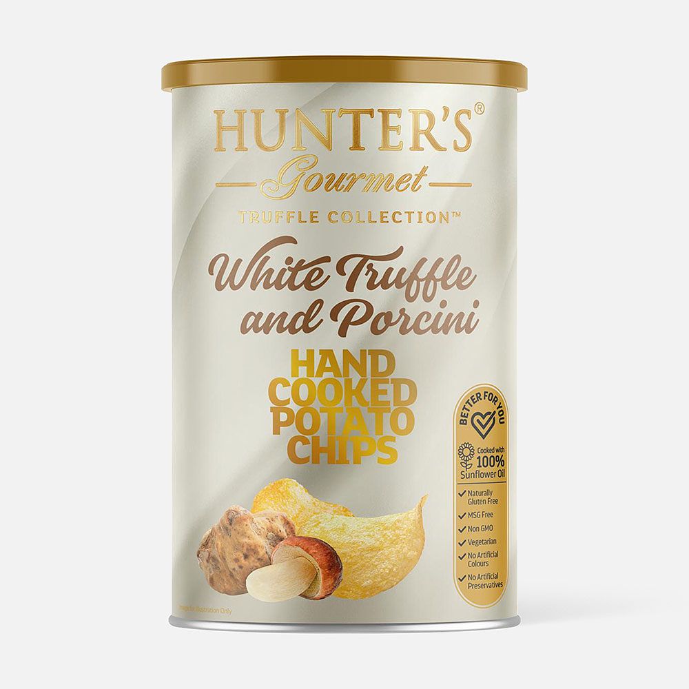 Изображение товара Чипсы Hunter`s Gourmet, белый трюфель и белые грибы, 150 г