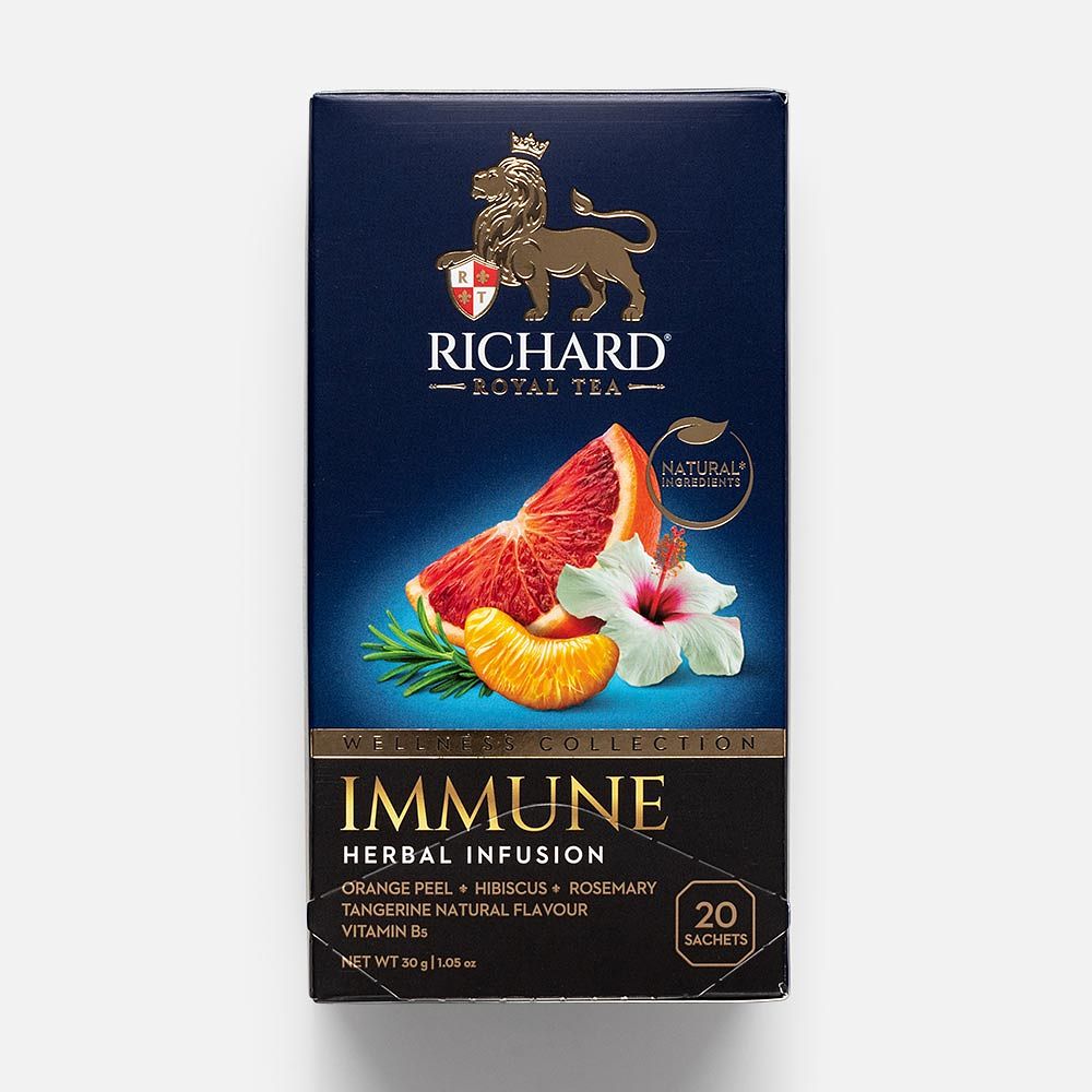 Изображение товара Чайный напиток Richard, Immuno Herbal Infusion, в пакетиках, 20 шт.