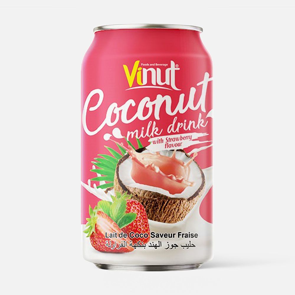 Изображение товара Напиток Vinut Coconut, с соком, клубника, без газа, 0,33 л