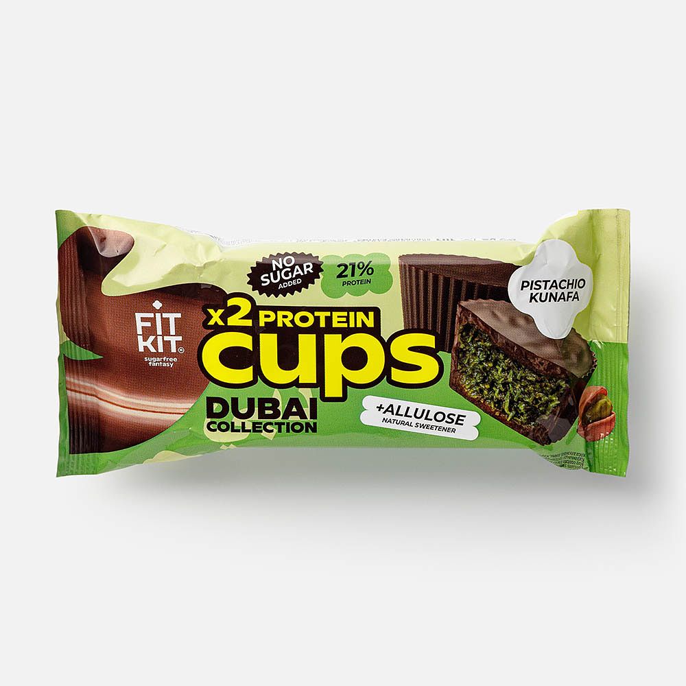 Изображение товара Десерт Fit Kit, Капсы, 21% протеина, глазированный, фисташковая кунафа,70 г